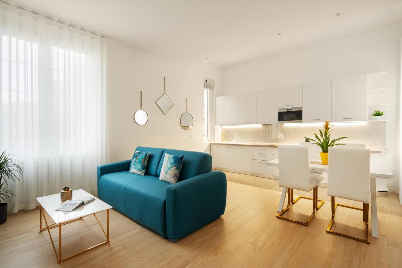 Golden Teal & Silver Birch Apartment
